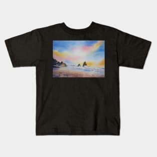 Evening light at Secret Beach Kids T-Shirt